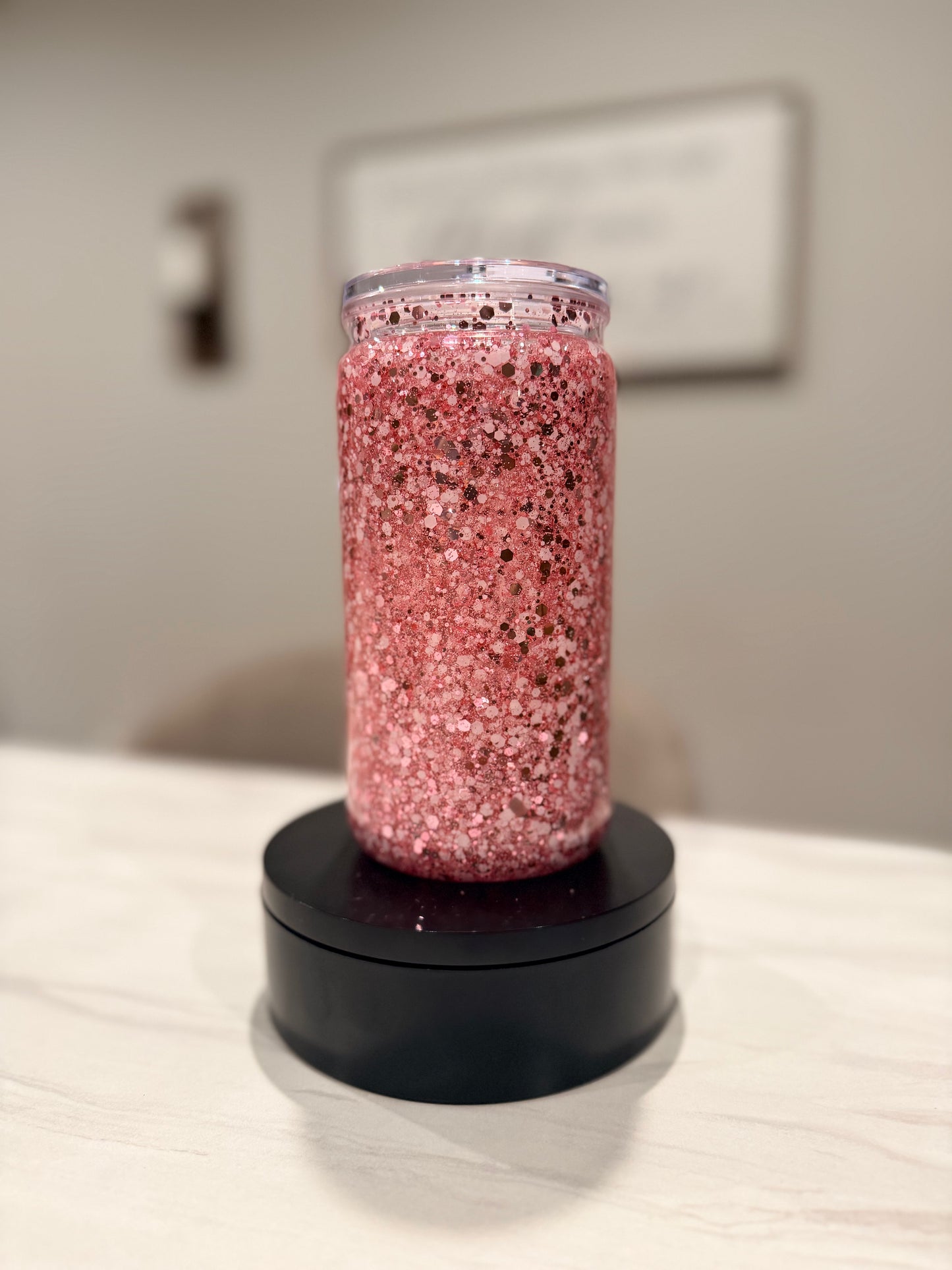 16oz Acrylic Snow Globe Tumbler