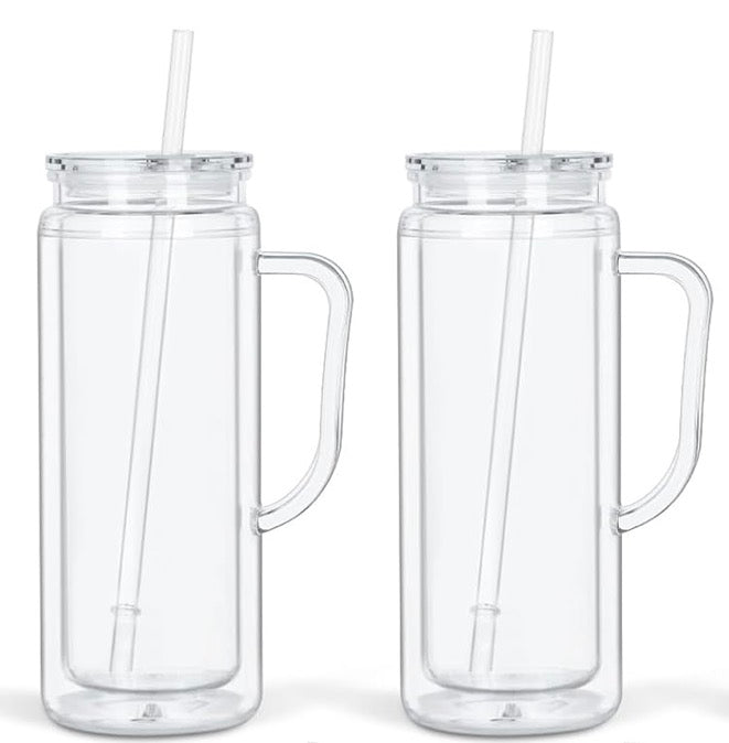 20oz Acrylic Snow Globe w/ Handle