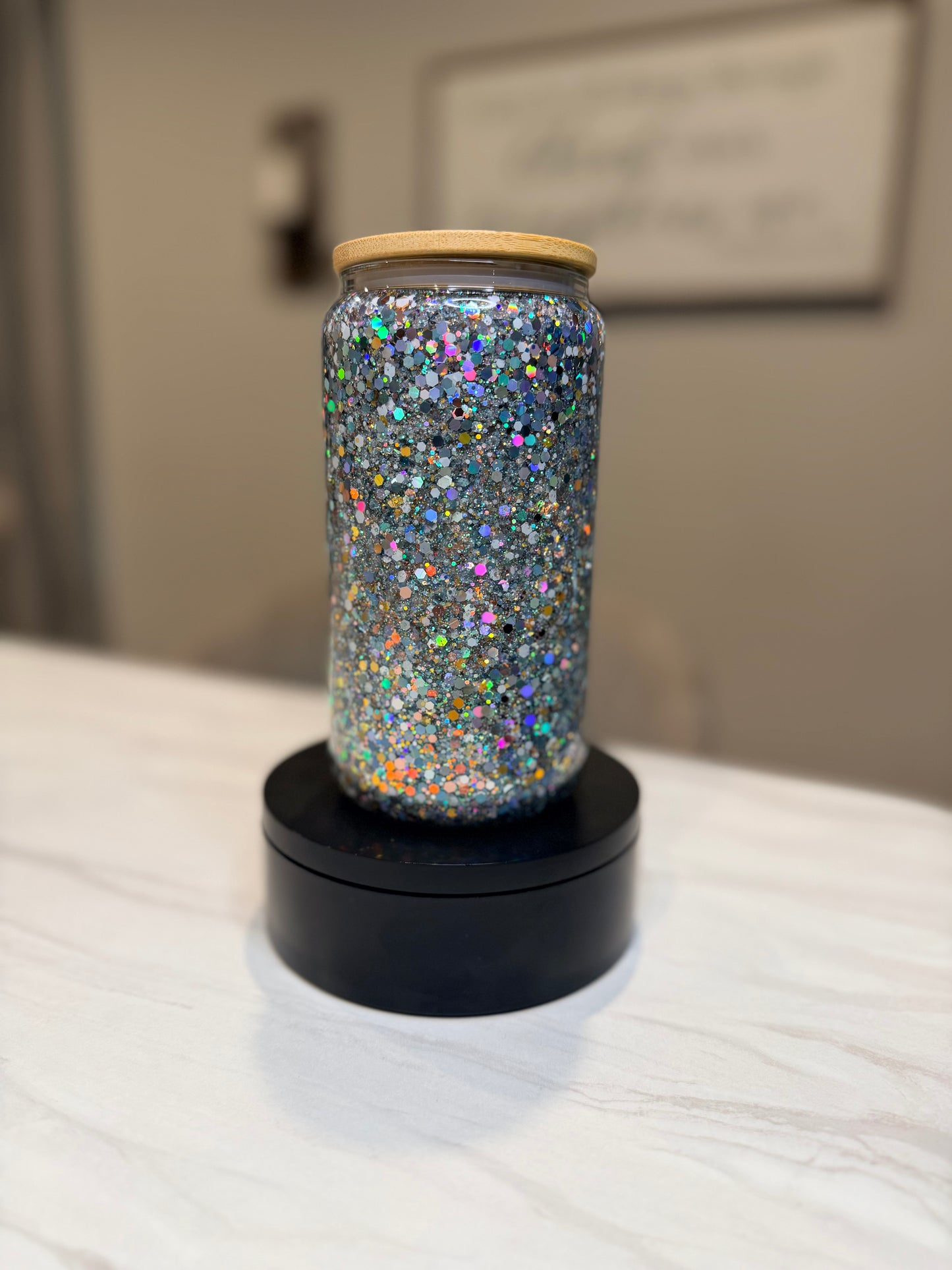 Pre-Made 16oz Glass Snow Globe