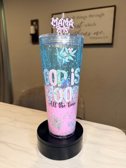 Acrylic Snow Globe Tumbler