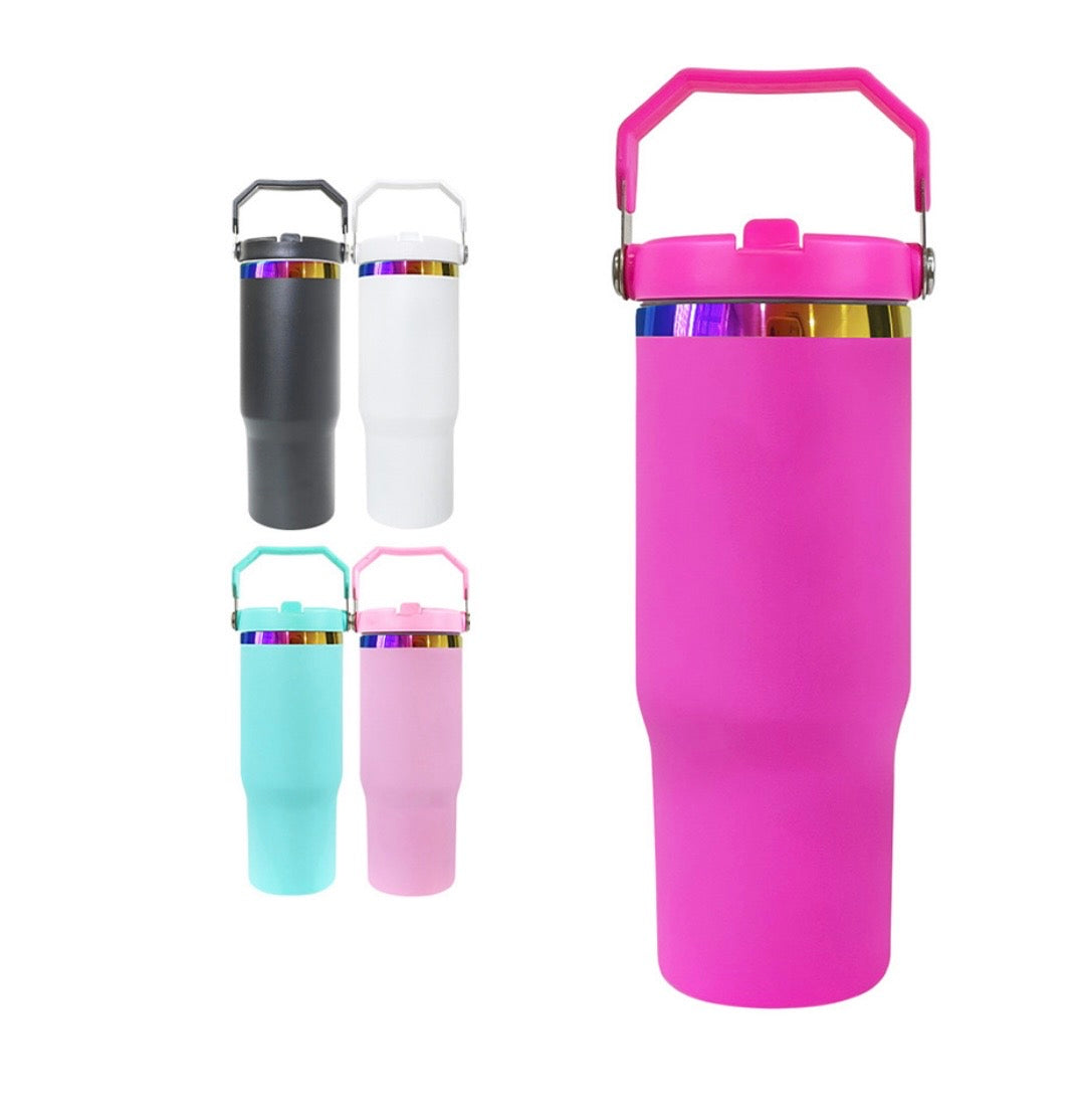 30oz Flip Straw Tumbler