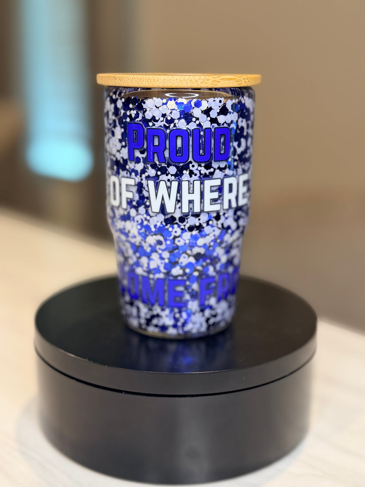 4oz Snowglobe Shot Glass