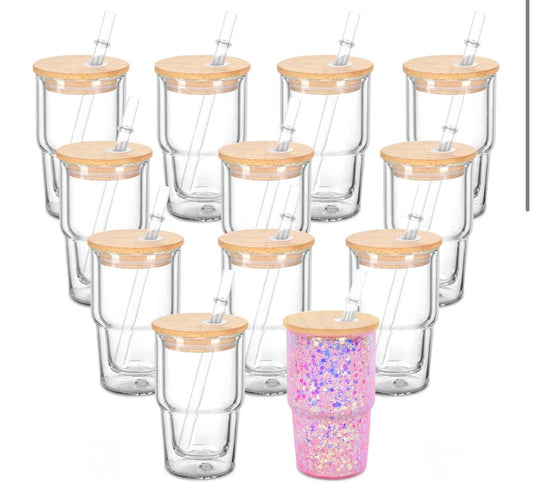 4oz Snowglobe Shot Glass