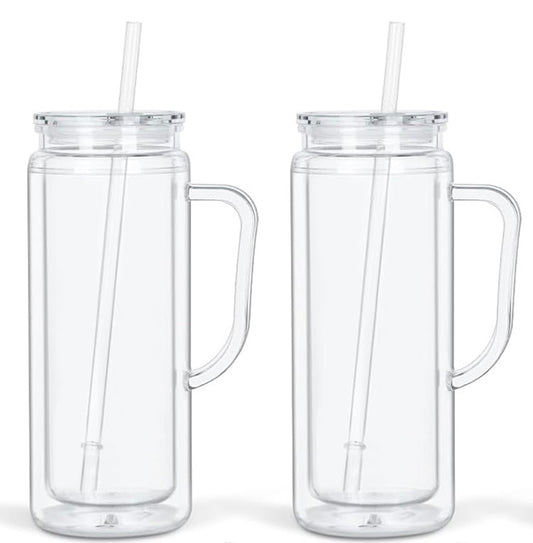 20oz Acrylic Snow Globe w/ Handle
