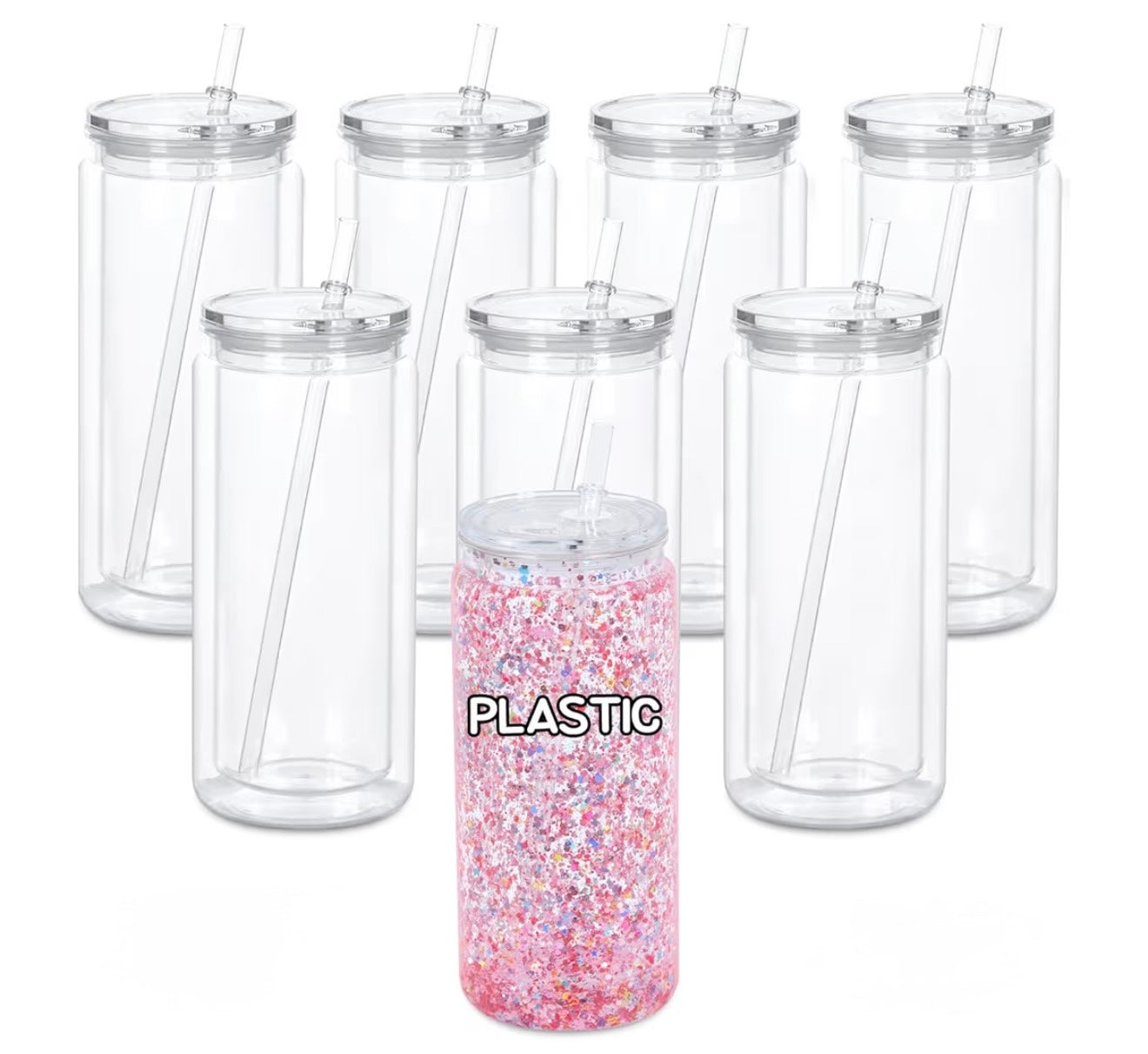 20oz Acrylic Snowglobe Cup