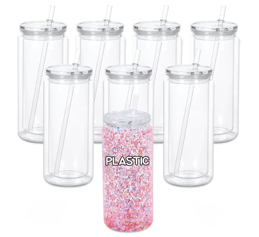 20oz Acrylic Snowglobe Cup