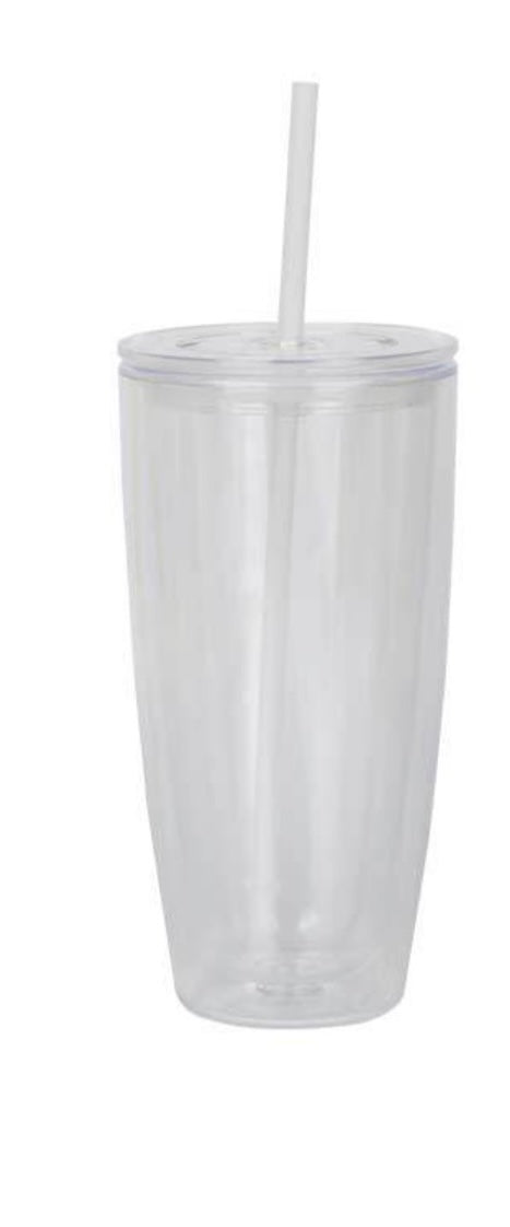 24oz Acrylic Snowglobe Tumbler