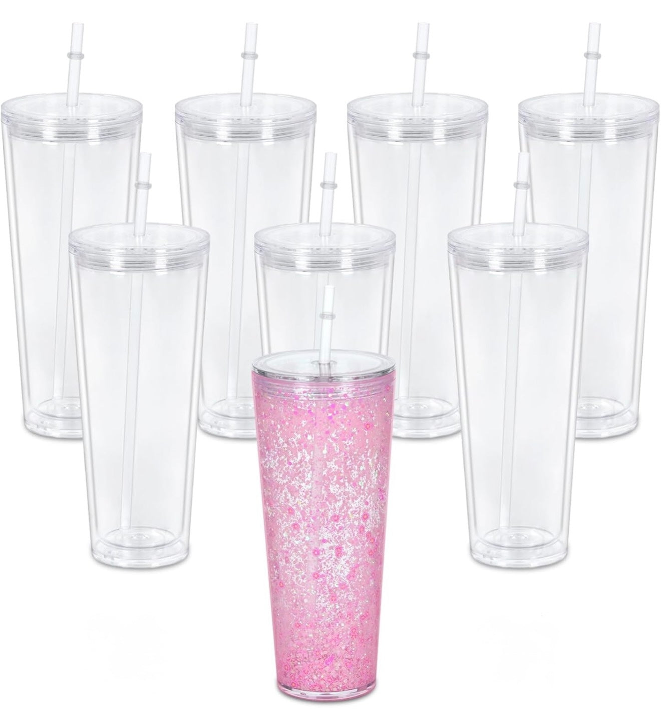 Acrylic Snow Globe Tumbler