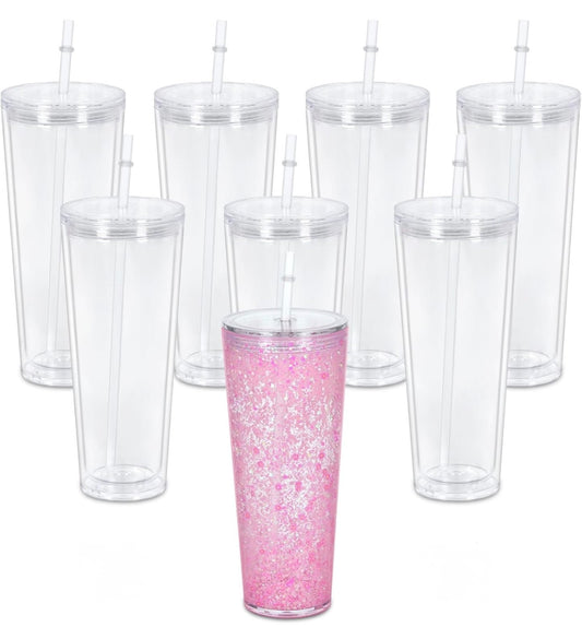 Acrylic Snow Globe Tumbler