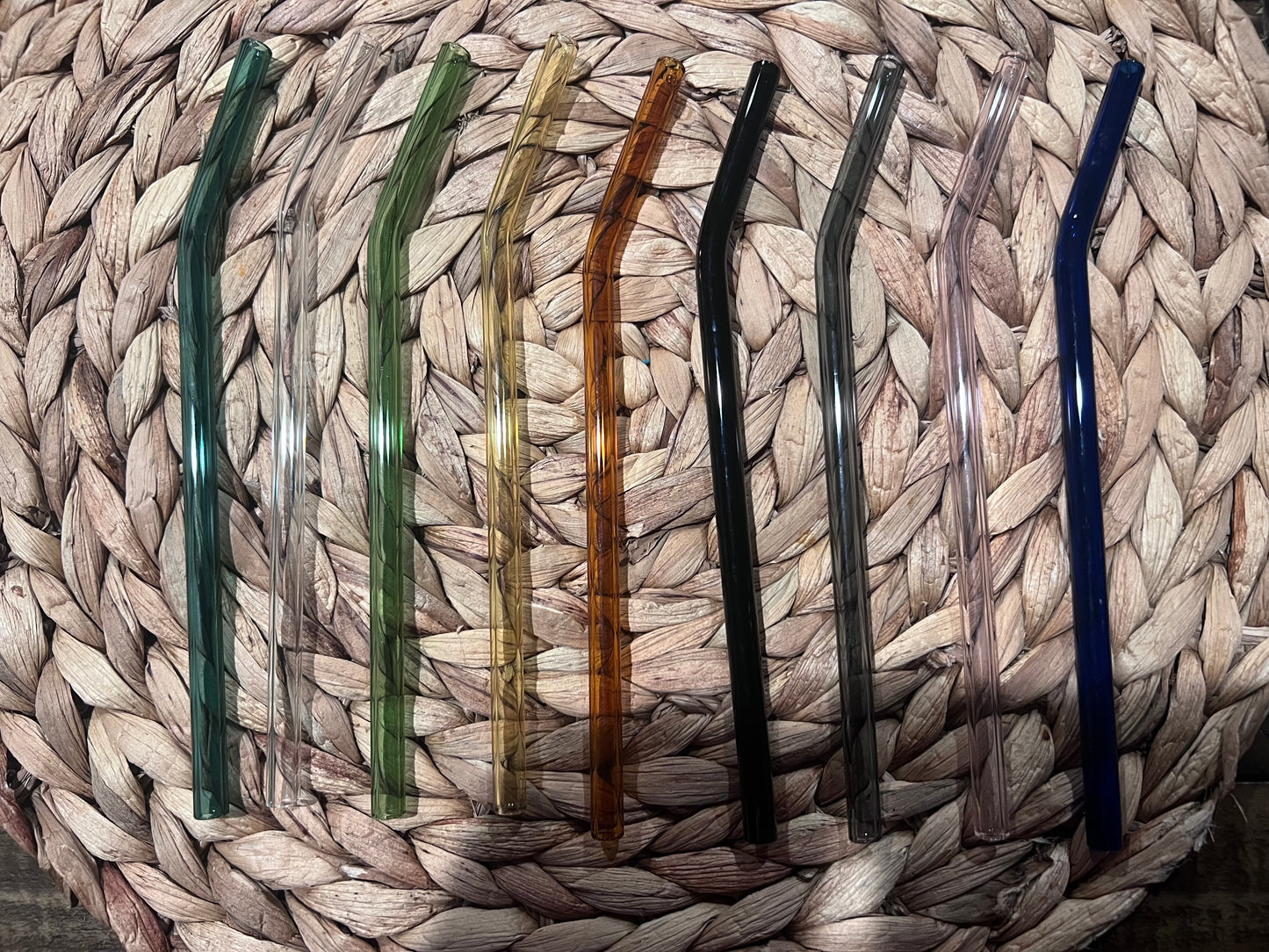 Color Glass Straws